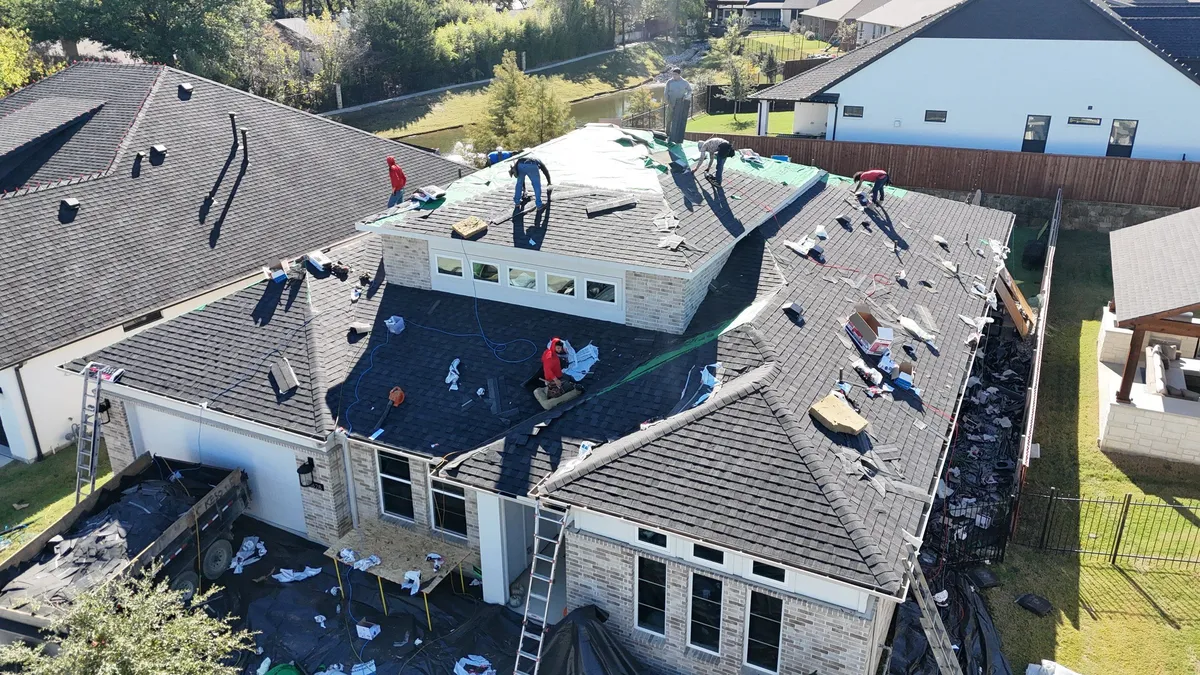 Professional storm damage repair services in Dallas Fort Worth by Apex Premier Roofing